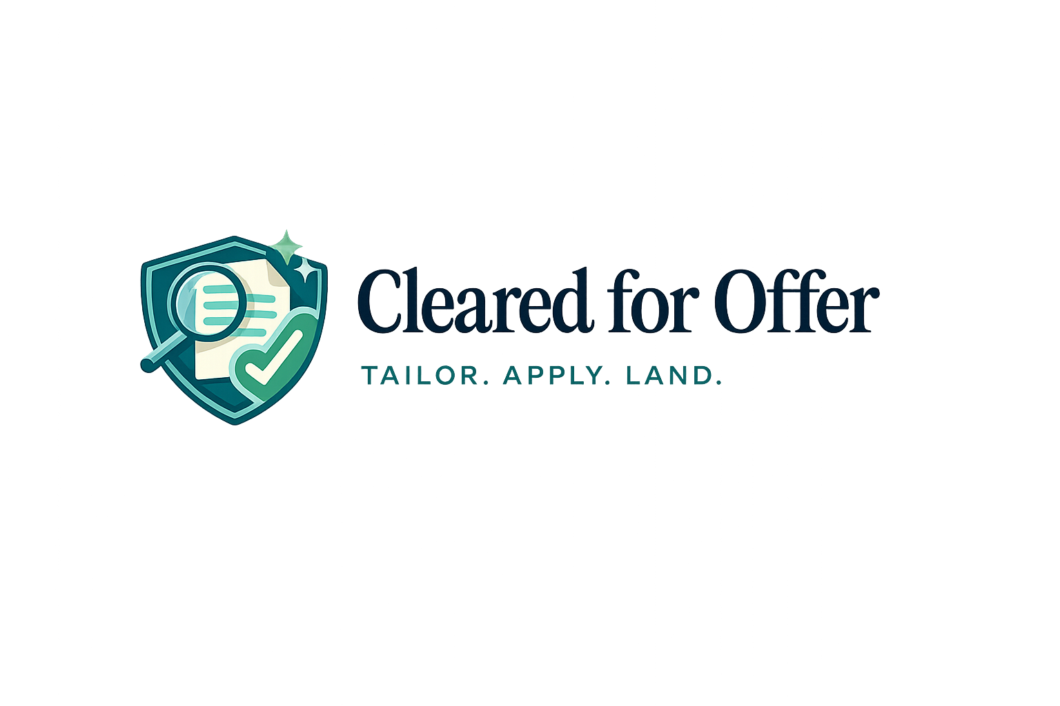 Cleared for Offer — Tailor. Apply. Land.